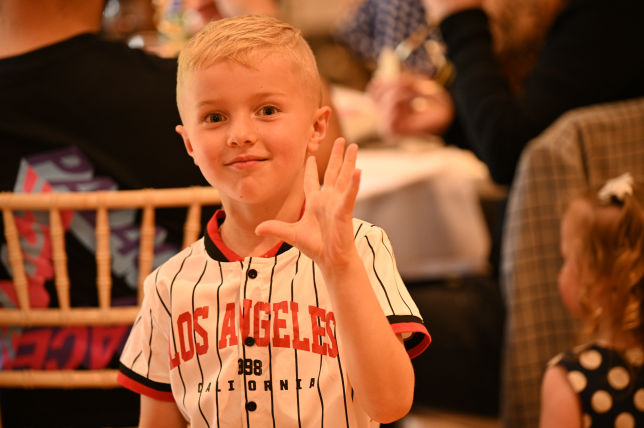 Bride and groom on a cannel boat